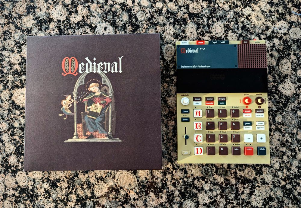 The Teenage Engineering EP-1320 Medieval. A medieval themed groove box for suckers.