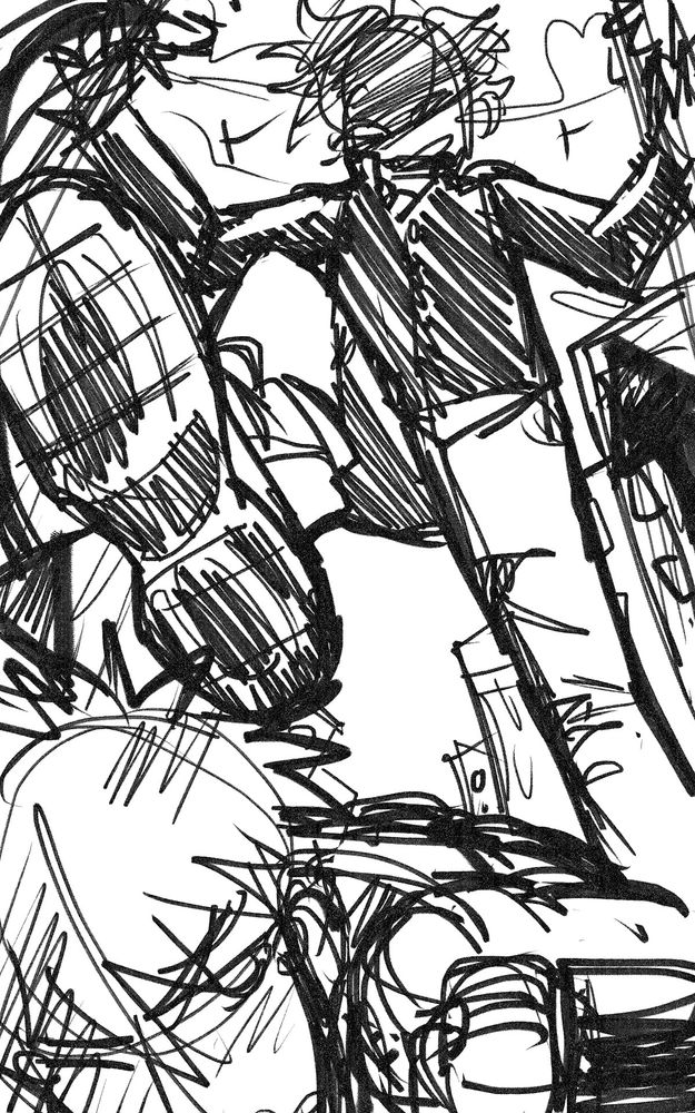 Aldera Izuku looking down on Katsuki, who is tearing up helplessly on the floor in an alleyway, the former's foot is raised above like he is about to step down with a shady grin. This is a personality/quirk swap.