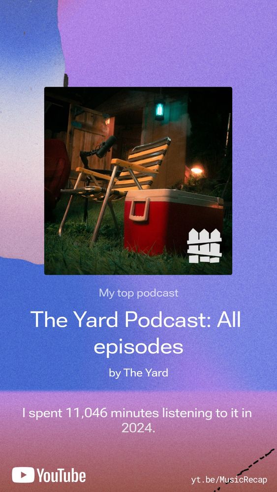 all my minutes listening to the yard podcast on YouTube 