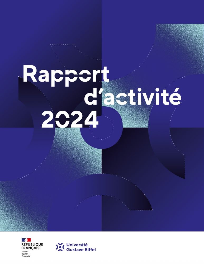 Couverture du rapport d'activité 2024 de l'Université Gustave Eiffel
