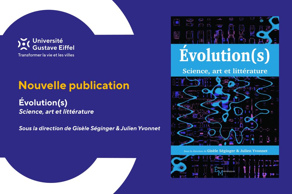 Couverture du livre "Évolution(s). Science, art et littérature". Sous la direction de Gisèle Séginger et Julien Yvonnet.