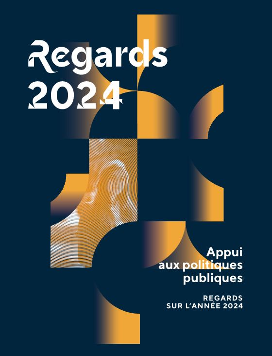Couverture du rapport "Regards 2024" sur l'appui aux politiques publiques à l'Université Gustave Eiffel.