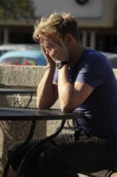 Gordon Ramsay burying his face in his hands