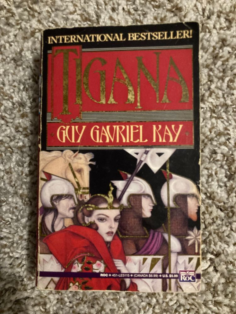 The cover of the novel Tigana, by Guy Gavriel Kay. 