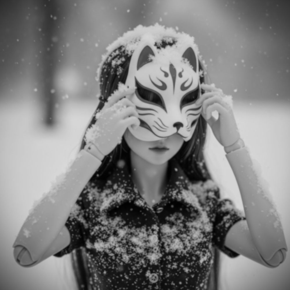 Under the warmth of the sun,
my kingdom of isolation slowly dissolves into nothingness.

太陽の温もりのせいで　
私の孤独の城が、虚無に抱かれて溶け落ちる

Add your words, and let this picture’s story be complete.
あなたの言葉で、この写真の物語を完成させてください。

monochrome photograph. tarot card Doll #tarot #blackandwhitephotography #dollphotography 写真。タロットカード 人形 白黒写真 #tarot #モノクロ写真 #人形写真