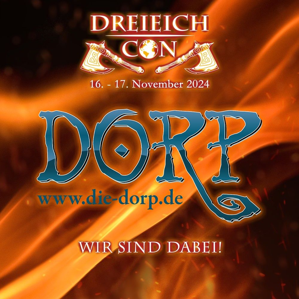 DreieichCon 16. - 17. November 2024. DORP - www.die-dorp.de - Wir sind dabei!