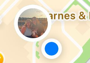 two location dots right next to each other on the map 