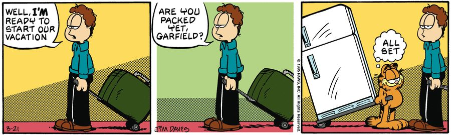 Garfield published on 21/03/1995