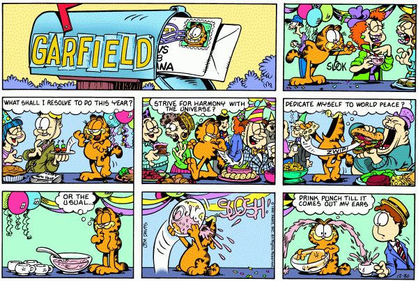 Garfield published on 30/12/1990
