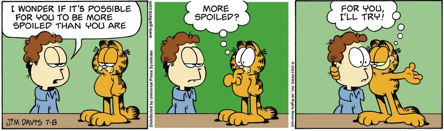 Garfield published on 08/07/2002