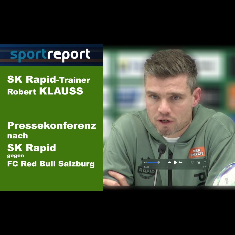 Video: Robert Klauß (Trainer SK Rapid Wien) - die Pressekonferenz nach der Niederlage gegen FC Red ...