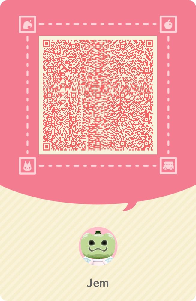 The QR code on my camper card. Feel free to add me !! 