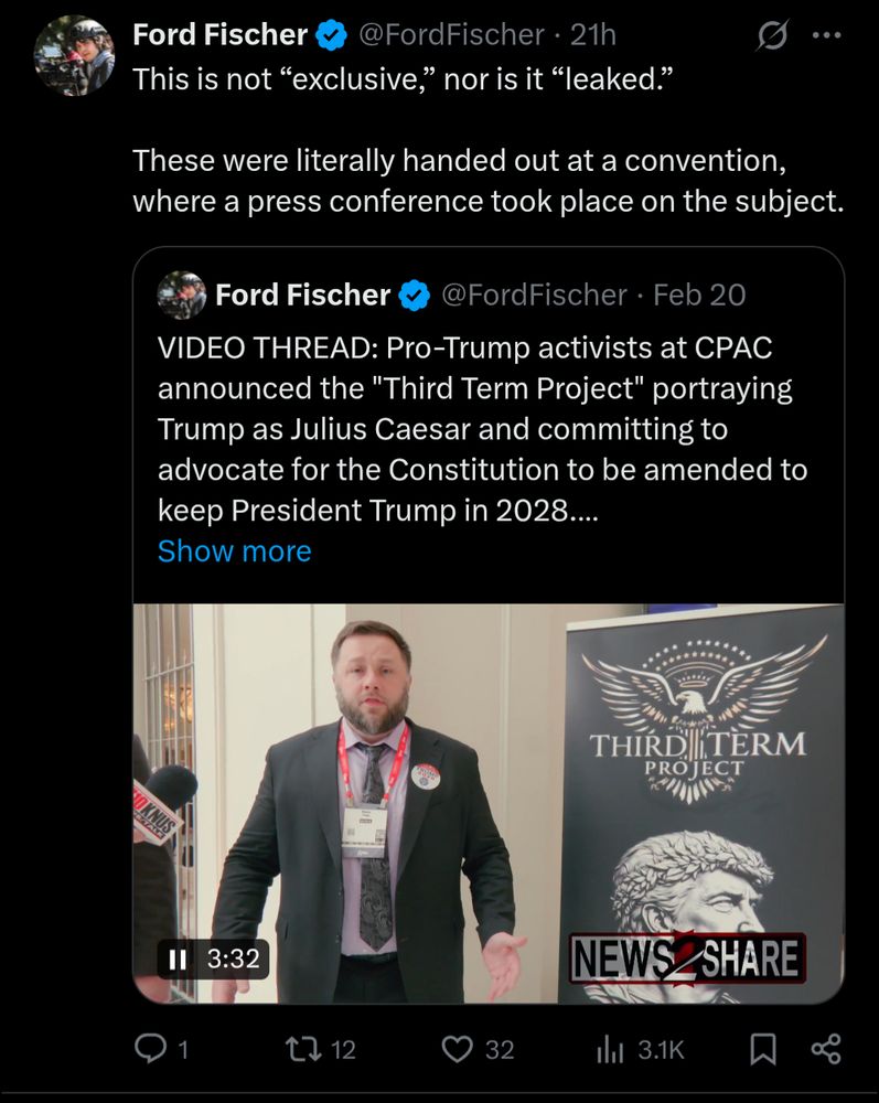 Ford Fischer on Twitter: This is not “exclusive,” nor is it “leaked.”

These were literally handed out at a convention, where a press conference took place on the subject.