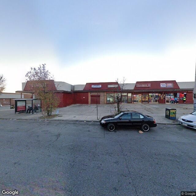 Google Maps Street View of bus stop PARK HEIGHTS AVE & COLD SPRING LN sb