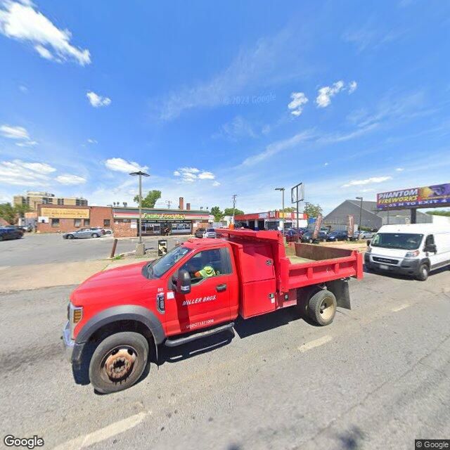 Google Maps Street View of bus stop REISTERSTOWN RD & BELVEDERE AVE nb