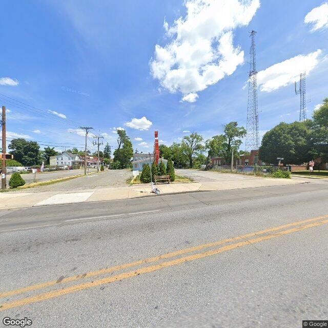 Google Maps Street View of bus stop REISTERSTOWN RD & HAYWARD AVE nb