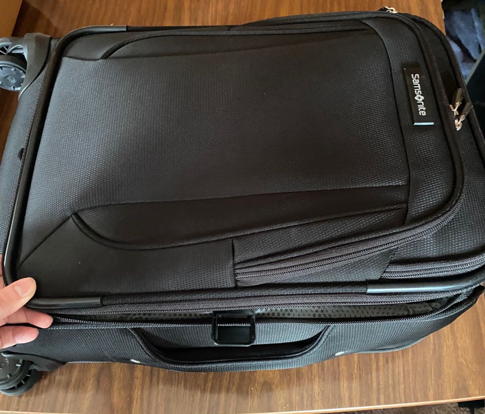 A closed suitcase