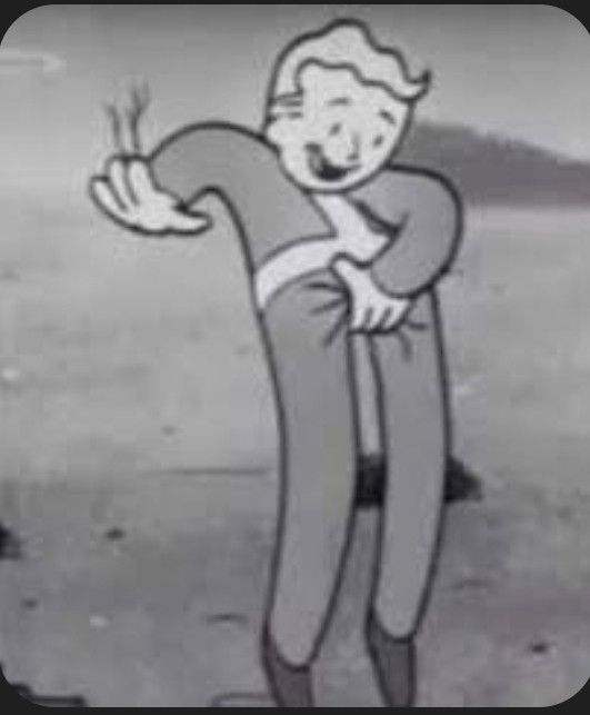 Desenho de um homem segurando o saco 