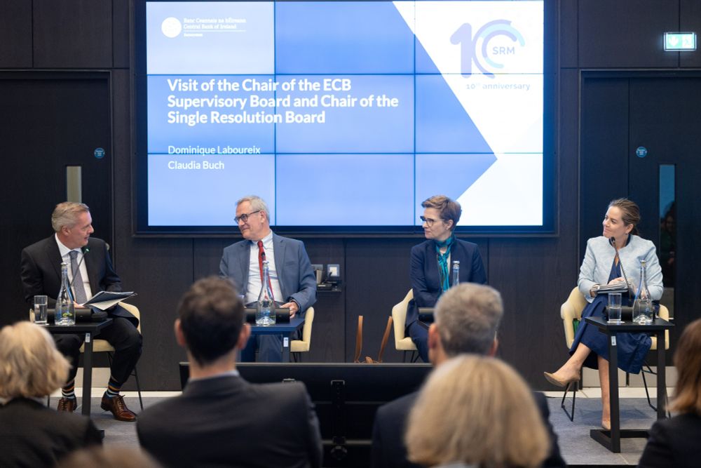 Visit of the chairs of the ECB Supervisory Board and the Single Resolution Board.