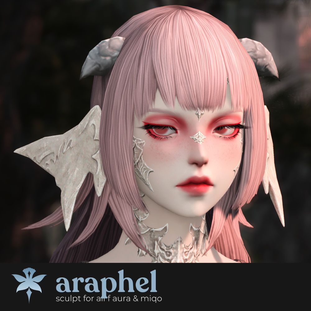 portrait of a pink-haired girl with half-open eyes and a downturned mouth.