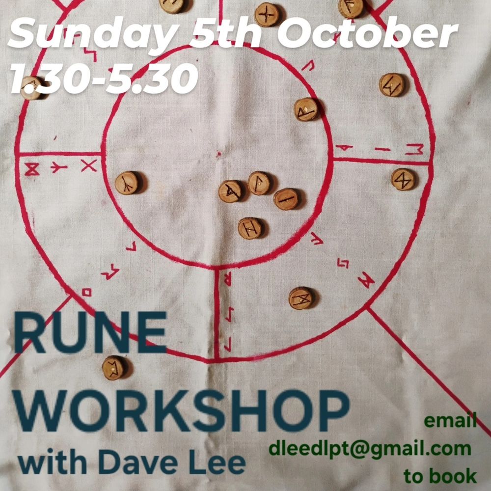 Runestaves on a casting cloth. Other details in text. 