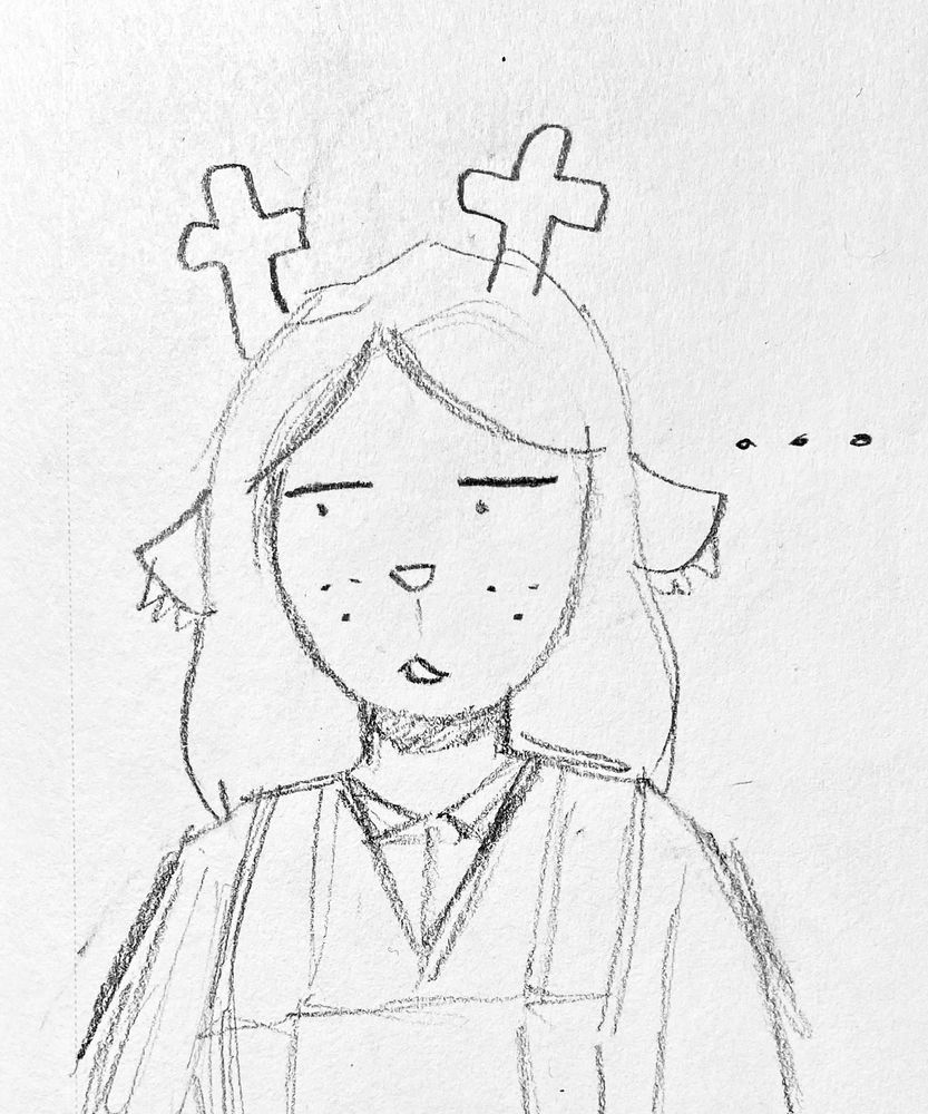 noelle holiday from deltarune with a disappointed expression