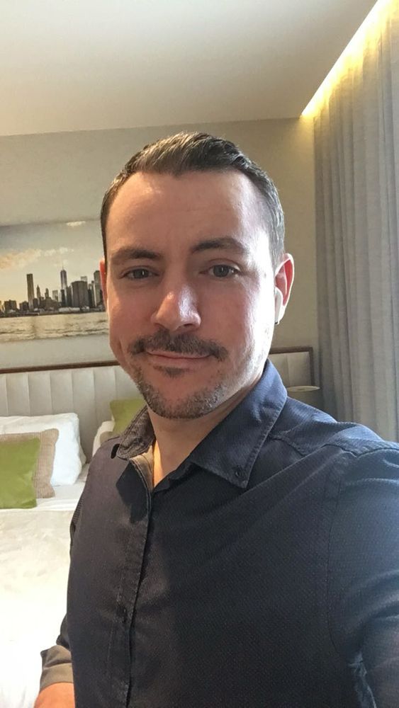 French looking me from 2017; darker hair and mustache