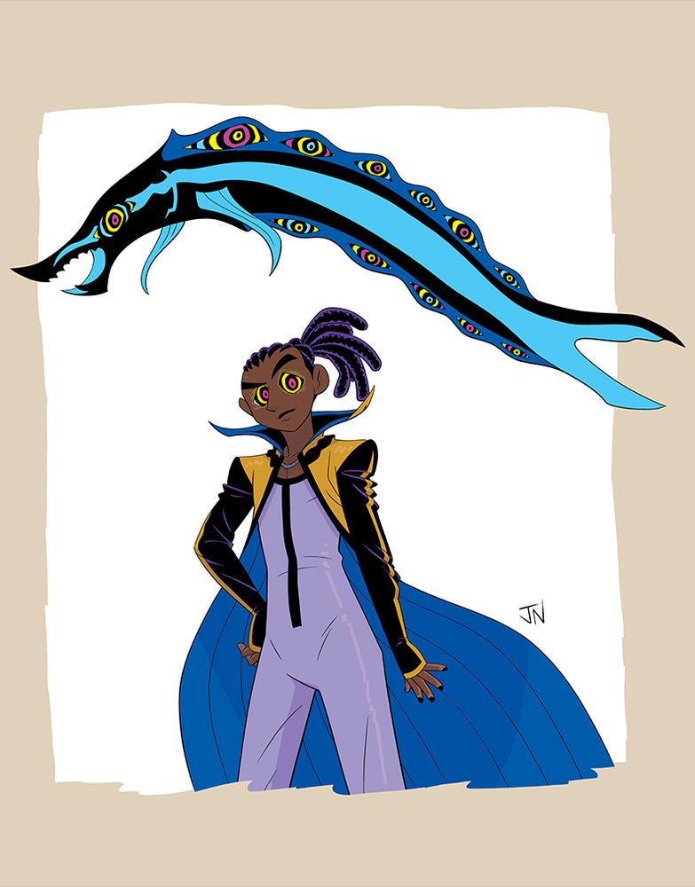 A boy and a sea monster that share glowing eyes
