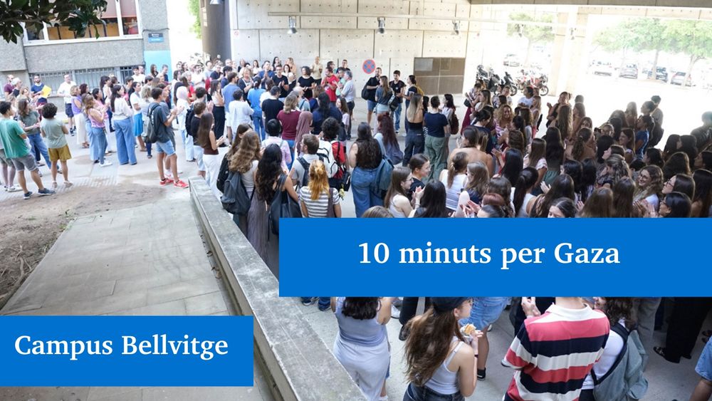 Foto de Concentració al Campus Bellvitge