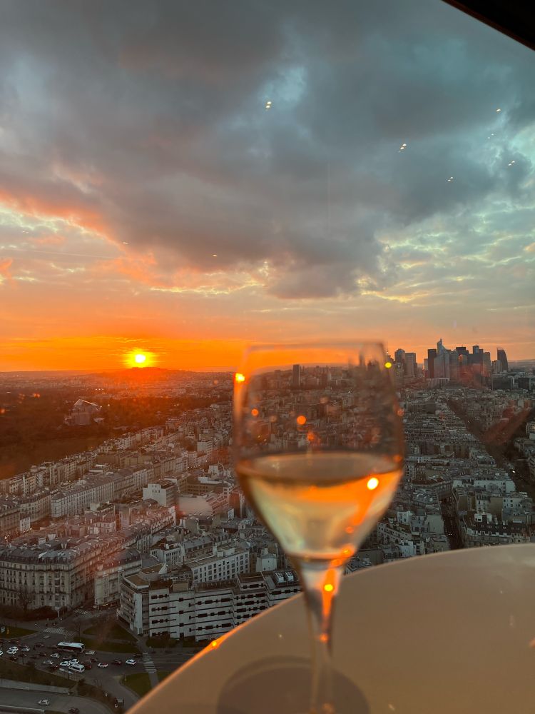 sunset in paris