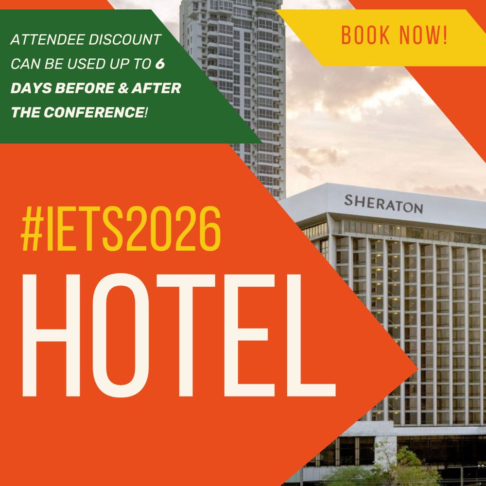 #IETS2026 Hotel

Attendee discount can be used up to 6 days before & after the conference!

Book now!
