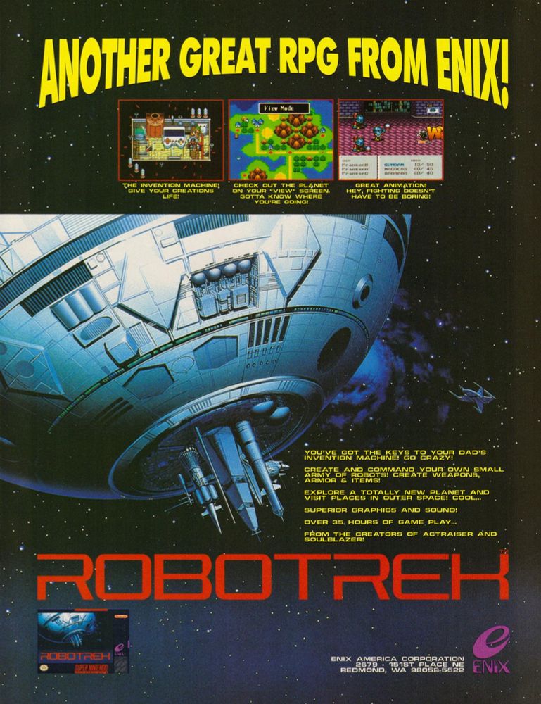 The ad shows off three screenshots from the game including the box art which appears truncated in this ad. The text boasted 