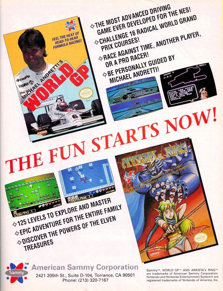 As Andretti grins in his part of the ad above the words "THE FUN STARTS NOW!", Christine readies her bow promising "125 levels to explore and master" in an "epic adventure for the entire family" as they "discover the powers of the elven treasures". 