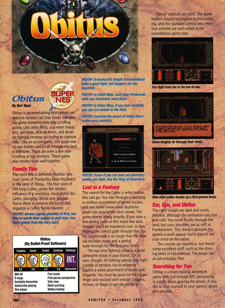 Bro' Buzz' review for Gamepro in their December 1993 issue ended by saying that it was 