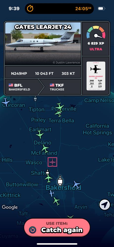 Sky cards lear jet 24