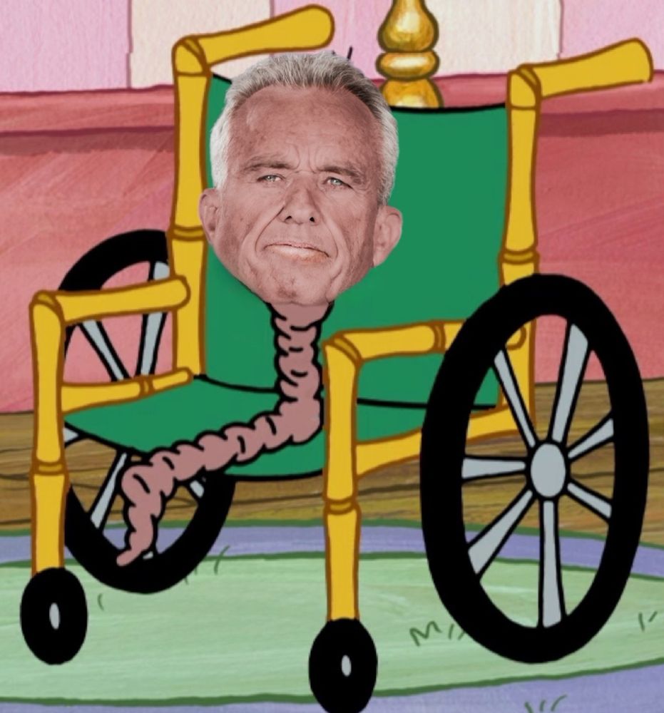 Rfk jr. looks like baby prunes from SpongeBob. 
