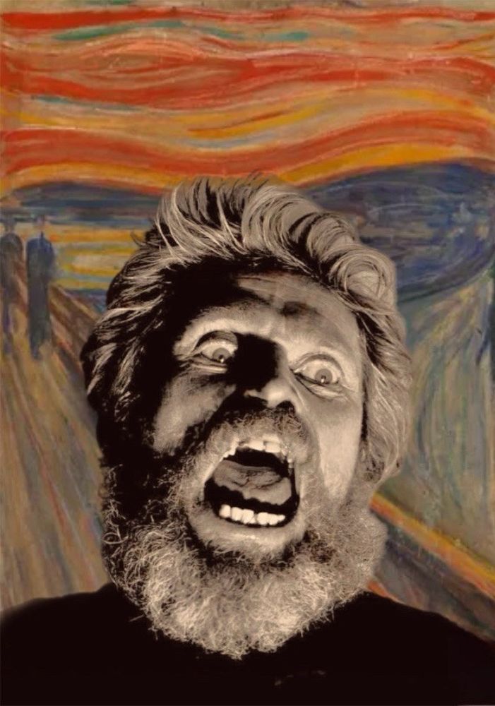 Willem Dafoe in The Scream by Edvard Munch. 