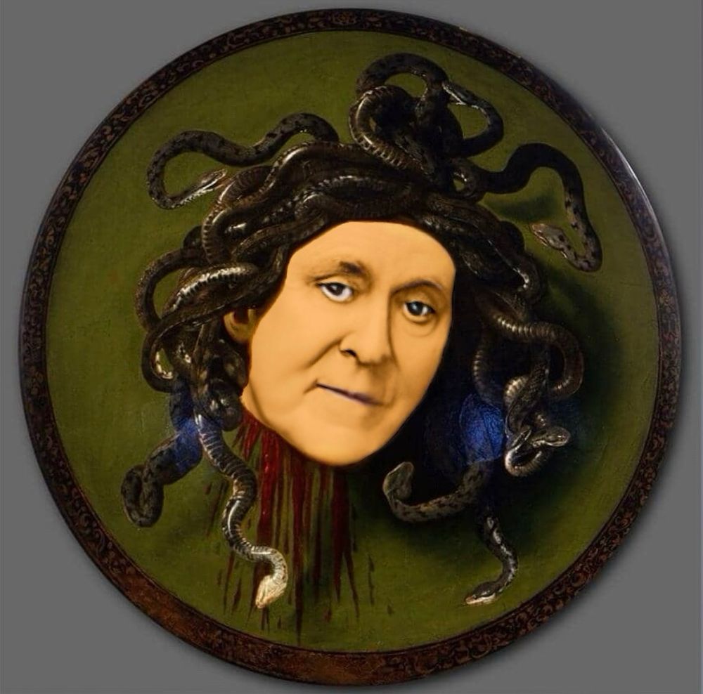 John Lithgow in Medusa by Caravaggio.