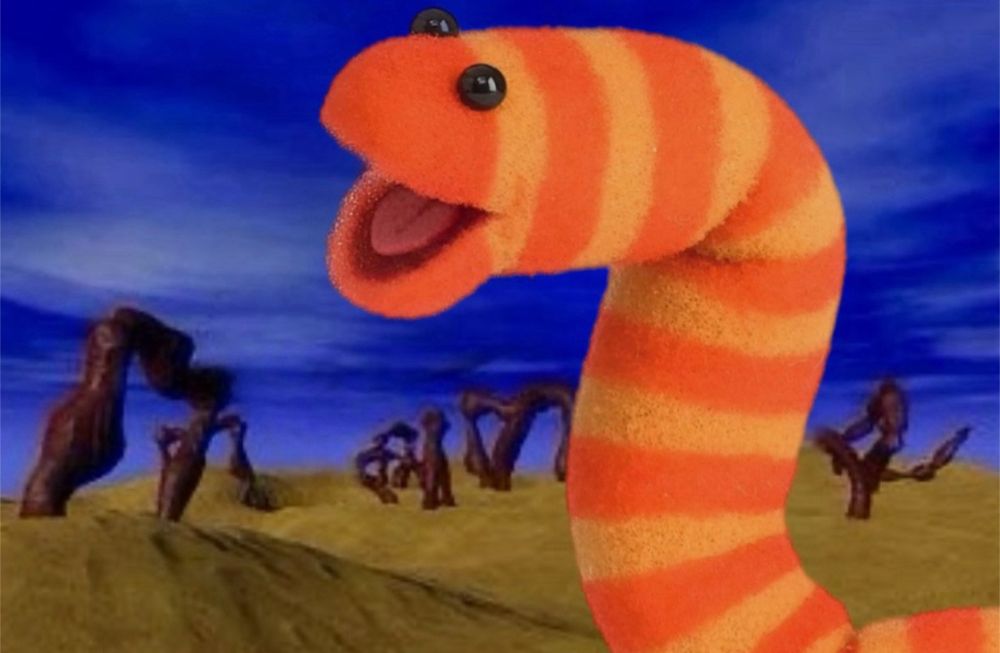 Most gigantic worms would be scary but Slimey as the Sandworm from Beetlejuice is a little less scary I’d guess. 