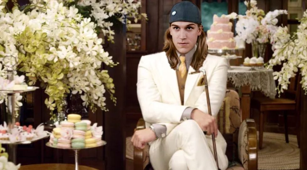Jay from Jay and Silent Bob as Jay Gatsby in The Great Gatsby. 