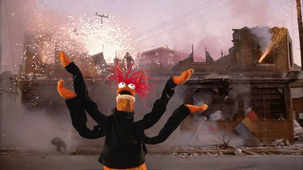 Nothing to see here except Pepe the King Prawn in The Naked Gun.  
