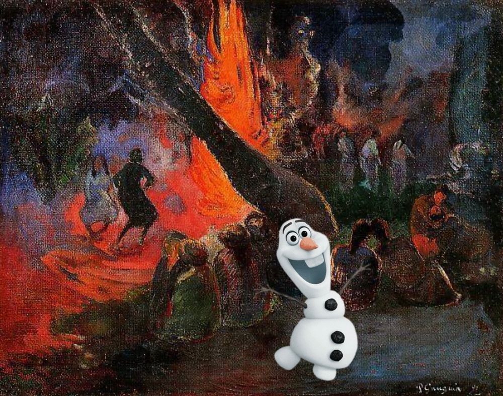 Olaf in Upa Upa (The Fire Dance) by Paul Gauguin.