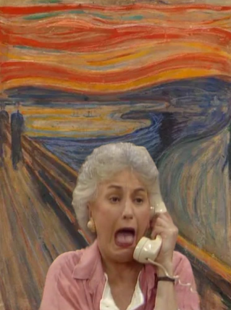 Dorothy in The Scream by Edvard Munch. 
