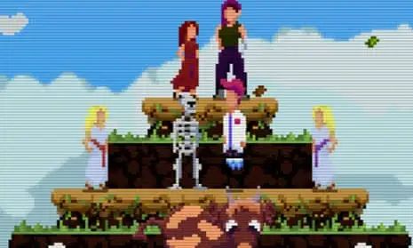 Screenshot of Quantum Witch - no idea who these characters are as going in blind if you pardon the expression