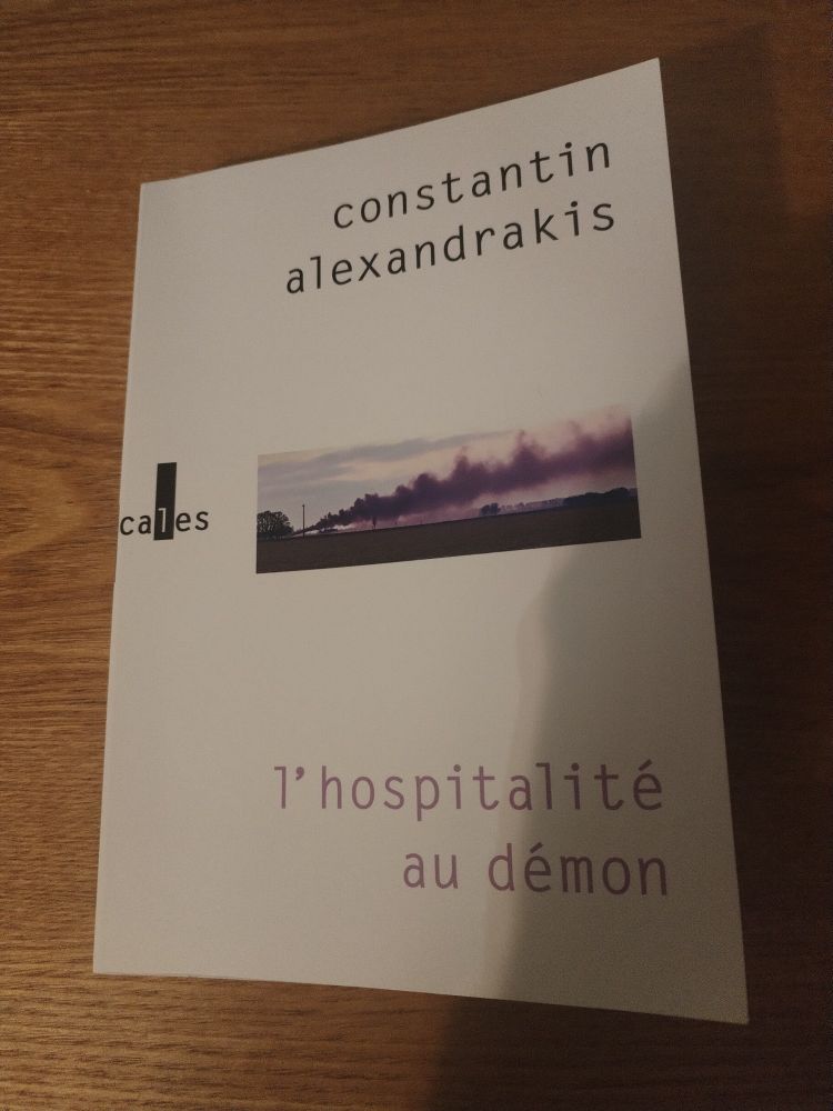 Couverture de "L'hospitalité au démon" de Constantin Alexandrakis