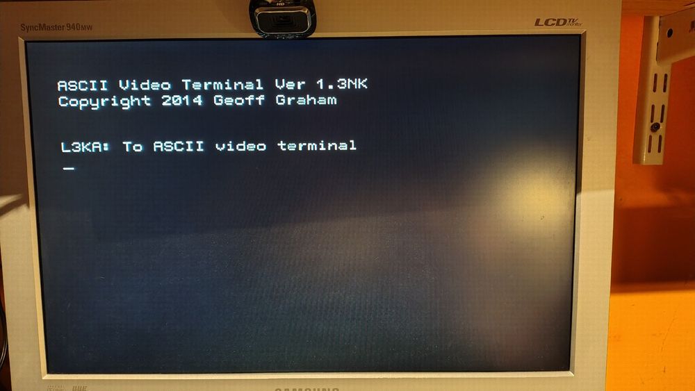 Computer display showing received message.