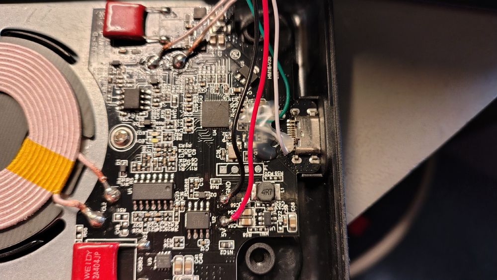 Photo of the charging unit PCB.