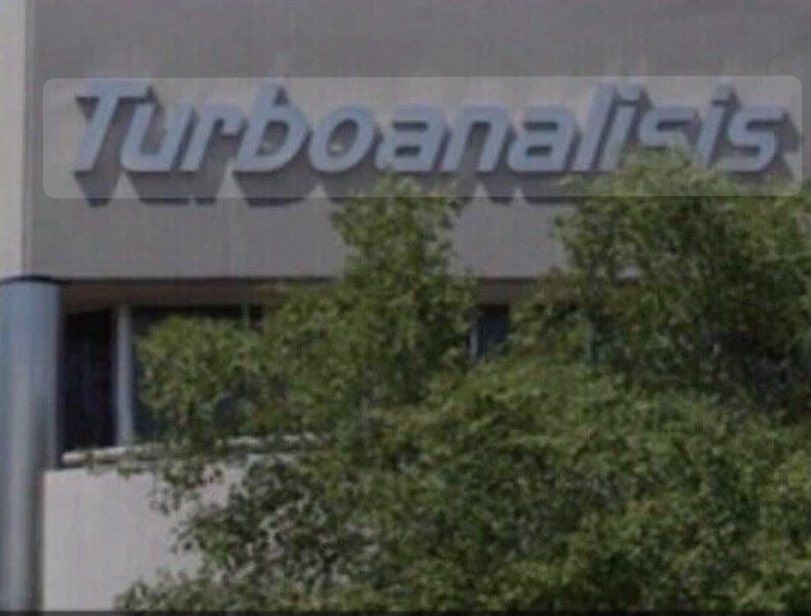 Sign for a company called Turboanalisis.