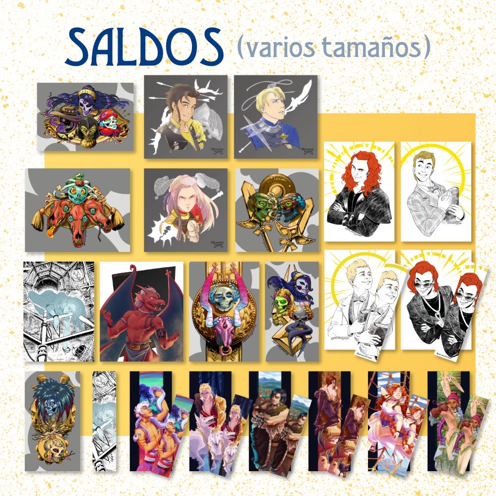 lista de láminas y marcapáginas de saldo