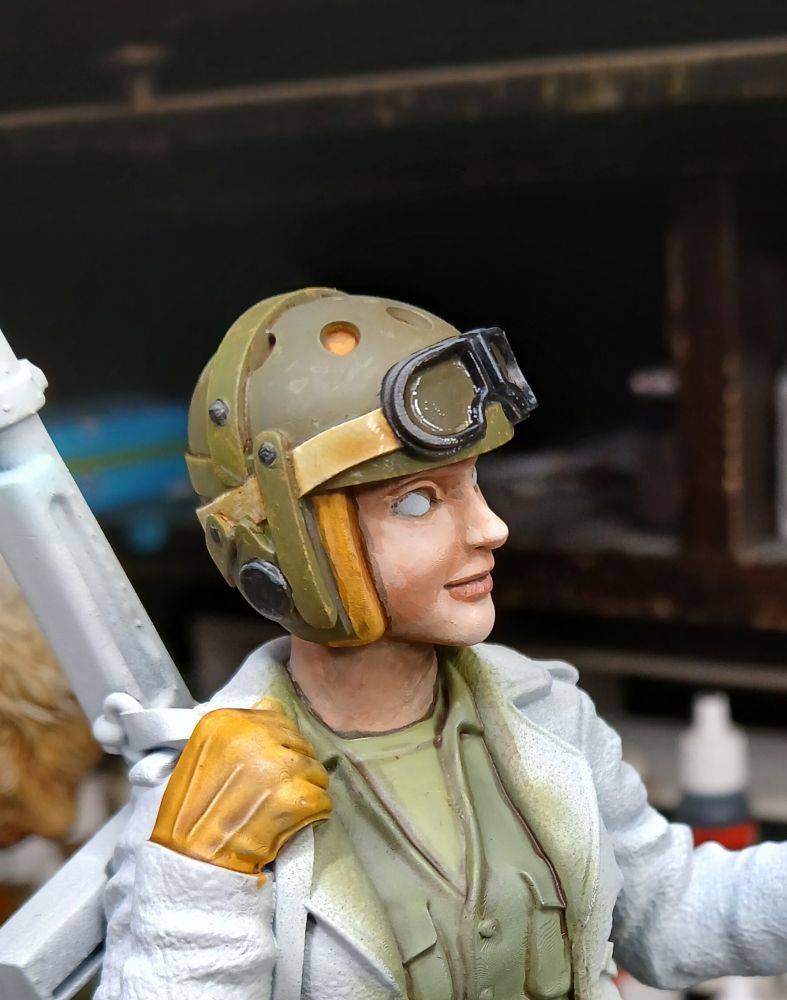 WIP for the face of a 1/10 scale Mech pilot.